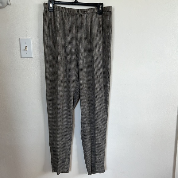 EILEEN FISHER STONE SILK CREPE DE CHINE CHAINETTE ASYMMETRIC TANK SET SIZE M NWT - Picture 8 of 12